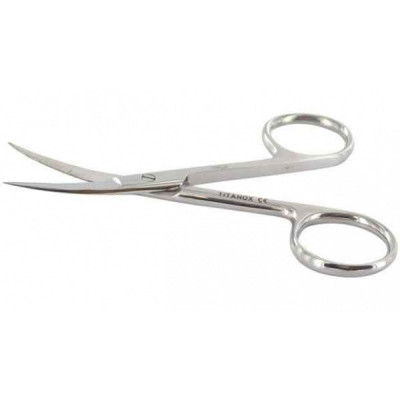 CISEAUX BOUT POINTU COURBE + ETUI