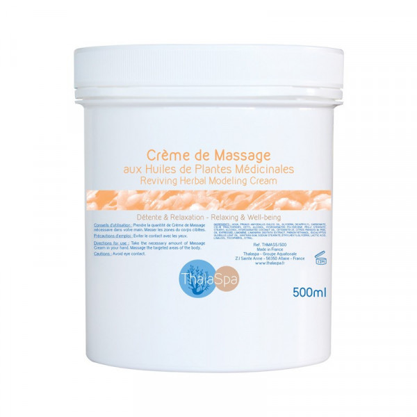 CREME DE MASSAGE AUX HUILES DE PLANTES MEDICINALE 500ML