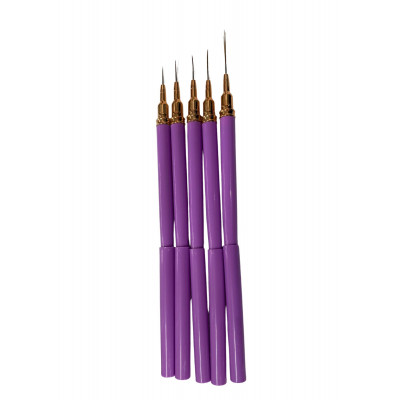LOT DE 5 PINCEAUX LINER