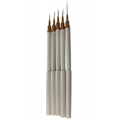 LOT DE 5 PINCEAUX LINER