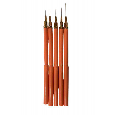 LOT DE 5 PINCEAUX LINER