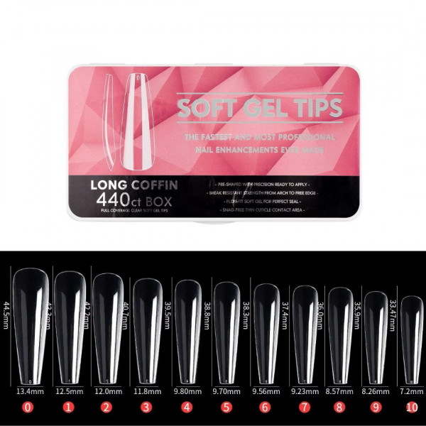 CAPSULES GEL X LONG COFFIN