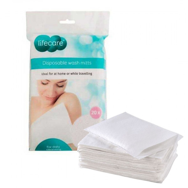 GANTS DE TOILETTE JETABLES X20