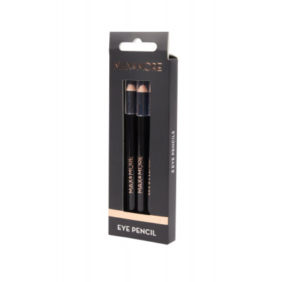 LOT DE 3 PETITS CRAYONS A PAUPIERES NOIR