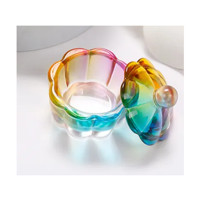 GODET FLEUR ARC EN CIEL