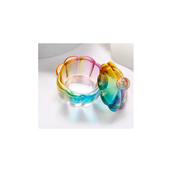 GODET FLEUR ARC EN CIEL