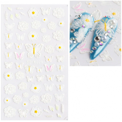 Stickers 5D papillon 029