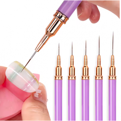 LOT DE 5 PINCEAUX LINER