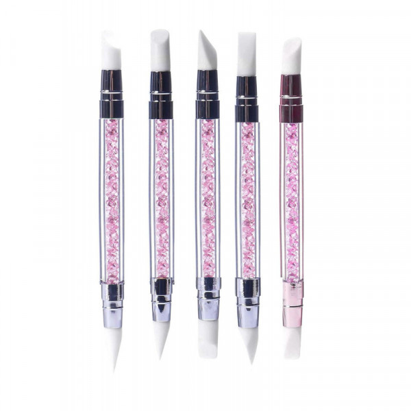 LOT DE 5 PINCEAUX SILICONE