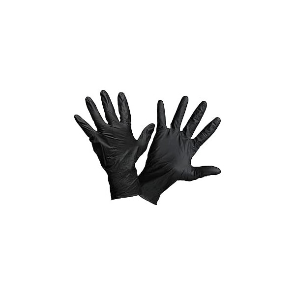 GANTS JETABLES NITRILE TAILLE XL X10 NOIR