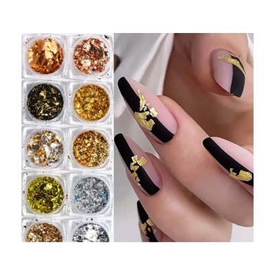 LOT DE 10 PAILETTE / FEUILLE D OR